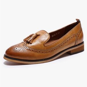 Mona Flying Leather Tassel Loafers